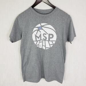 Minnesota Timberwolves T-Shirt Kids XL Grey White Short Sleeve Basketball Tee